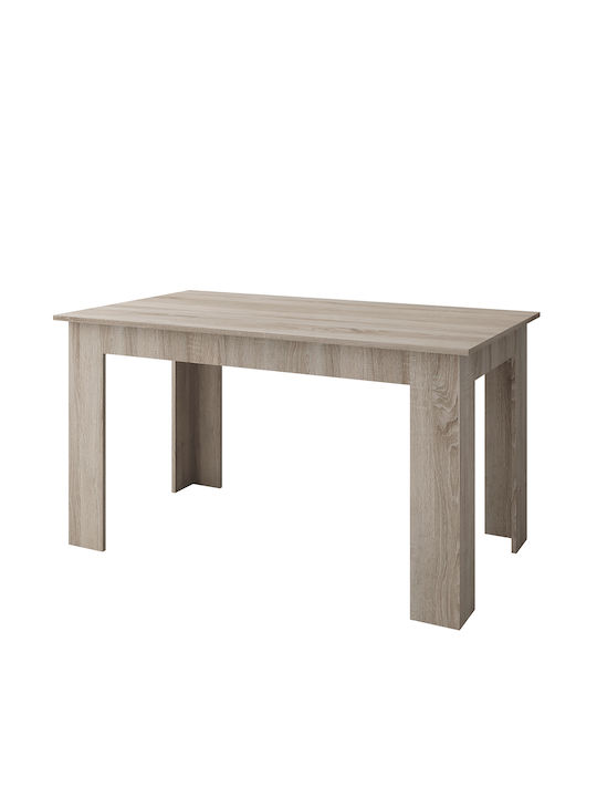Irida Tisch Küche Holz Grey 140x80x75cm