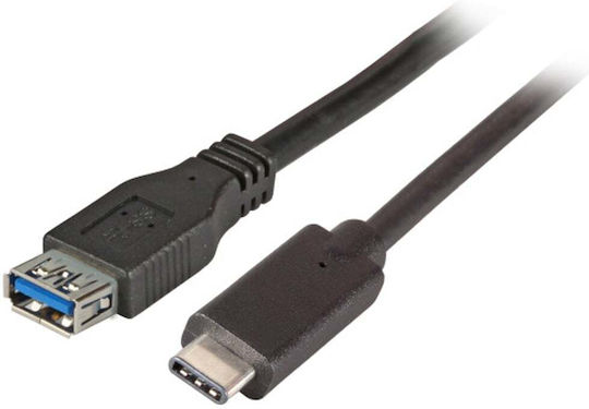 EFB USB 3.2 Cable USB-C male - USB-A female Black 0.2m (K5313SW.0,2)