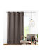 Douceur d'Intérieur Curtain with Grommet L-c Panama Gray 140x240cm