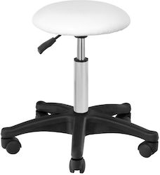 Salon Stools Τροχήλατο Σκαμπό Πεντικιούρ Λευκό 0105696 Salon Stools Τροχήλατο Σκαμπό Πεντικιούρ Λευκό 0105696