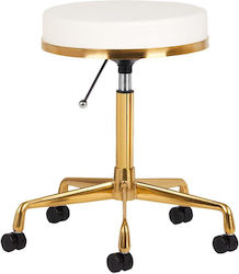 Wheeled Stool White