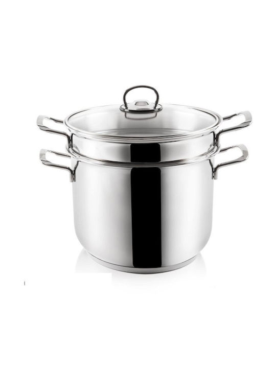 Orion Anett Tiefrostfreier Edelstahl Kochtopf Dampfgaren 6lt / 22cm