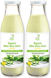 Vivo Verde Χυμός Oργανικής Αλόης με Γεύση Λεμόνι 1000ml 2τμχ