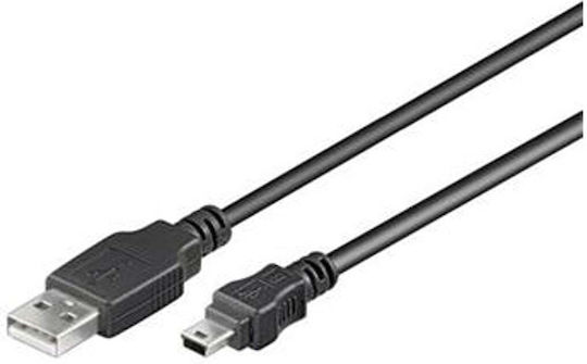PremiumCord USB 2.0 Kabel USB-A-Stecker - Mini-USB-B-Stecker Schwarz 2m ku2m2a