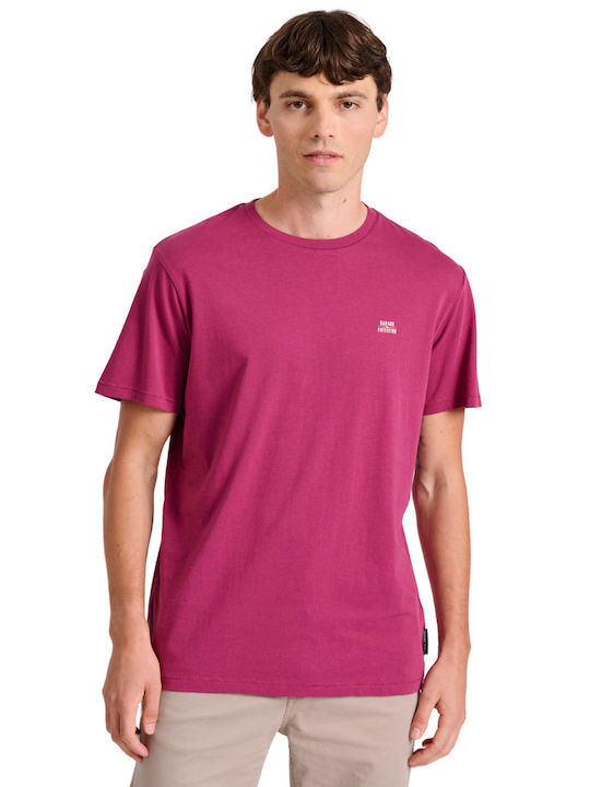 Garage Fifty5 Herren Kurzarmshirt Aubergine