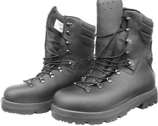 Demar Militärische Halb-Stiefel Schwarz 002.200.00243,5BK