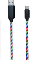2GO USB 2.0 Cable USB-C male - USB-A Multicolour 1m (797146) 2GO USB 2.0 Cable USB-C male - USB-A Multicolour 1m (797146)