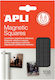 Apli Square Set of Magnets 1x1cm 1pcs