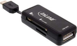 Otg Dual Flex Card Reader Sd Microsd Slots 2 Usb 66776 Otg Dual Flex Card Reader Sd Microsd Slots 2 Usb 66776