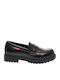 Girls PU Leather Moccasins Black
