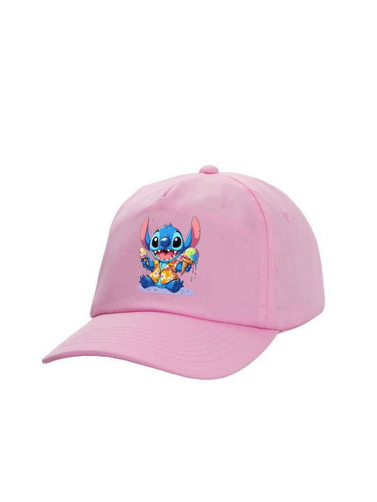Koupakoupa Παιδικό Καπέλο Υφασμάτινο Stitch Ice Cream Ροζ