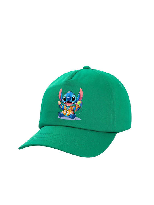 Koupakoupa Παιδικό Καπέλο Υφασμάτινο Stitch Ice Cream Πράσινο
