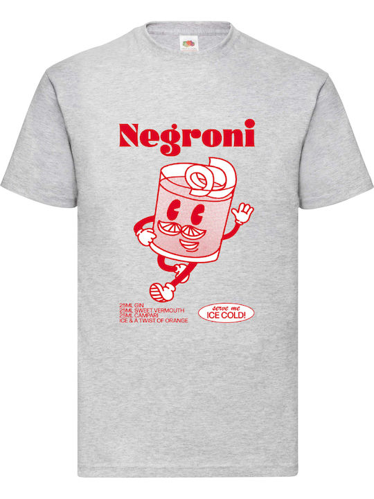 Fruit of the Loom Negroni Cocktail Μπλούζα Γκρι...