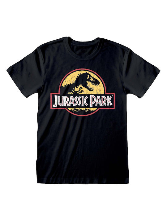 Heroes INC Rashguard Jurassic Park Neagră Bumbac