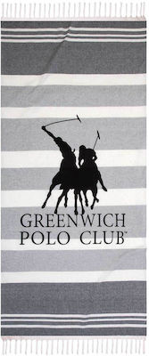 Prosop de plajă Greenwich Polo Club Pareo Crossia gri 170x80cm 100% bumbac 3841