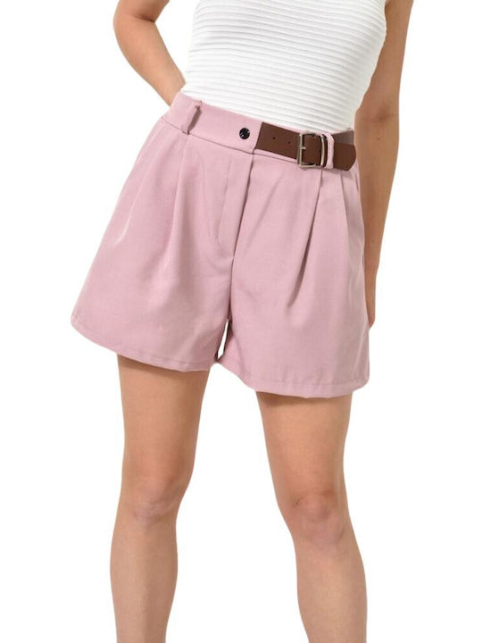 Potre Women's High-waisted Shorts Pink