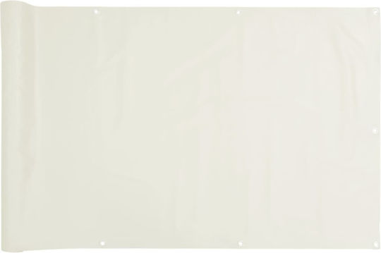 vidaXL Umbrela Sail Alb pe Rulou cu acoperire PVC 1.2x4m