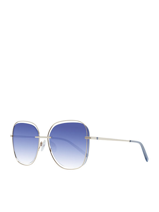 Jimmy Choo Alexis Sunglasses, NWT Blue Shaded Gold Mirror Jimmy Choo Sunglasses ALEXIS/S 000 1V Rose Gold Blue  main image 3
