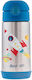 Sj121298a Stephen Joseph Stainless Steel Thermos Water Bottle Double Wall Rocket 350ml