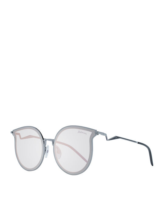 Ana Hickmann Damen Sonnenbrille mit Schwarz Gestell und Gray Linse