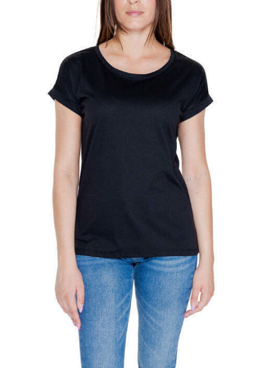 Vila Damen T-shirt Schwarz