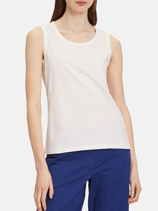 Betty Barclay Women's Blouse Cotton Sleeveless OffWhite