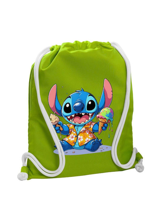 Koupakoupa Stitch Ice Cream Gym Backpack Green