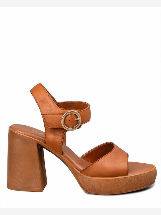 Carad Shoes Sandale dama in Culorea Tabac maro