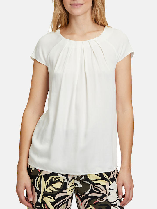 Betty Barclay Women's Blouse Short Sleeve OffWhite