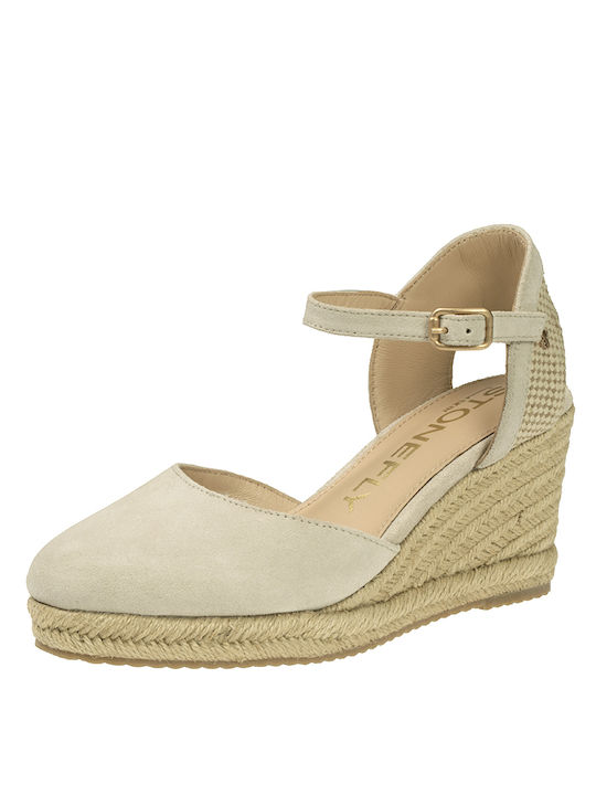 Stonefly Damenplattformen im Espadrilles-Stil Beige