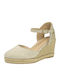 Platforme Dama De Vară Tip Espadrile Bej