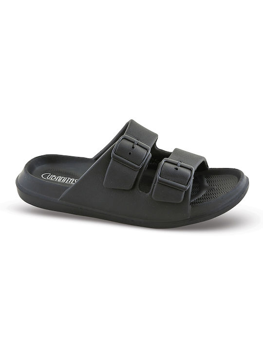 Cubanitas Frauen Flip Flops in Schwarz Farbe