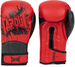 Tapout Mănuși de Box din Piele Sintetică pentru Competiție Roșii