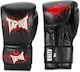 Tapout Boxhandschuhe Leder für Kampf Schwarz