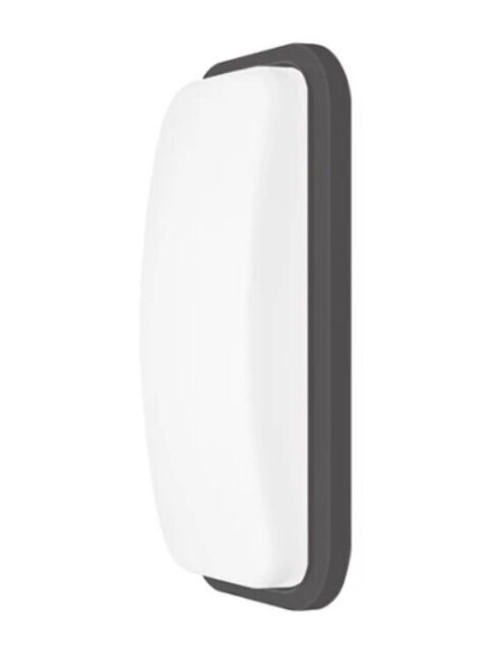 Braytron Επιτοίχιο Εξωτερικό Φωτιστικό LED IP65 15W με Θερμό Λευκό Φως 23.6x11.6x68εκ.