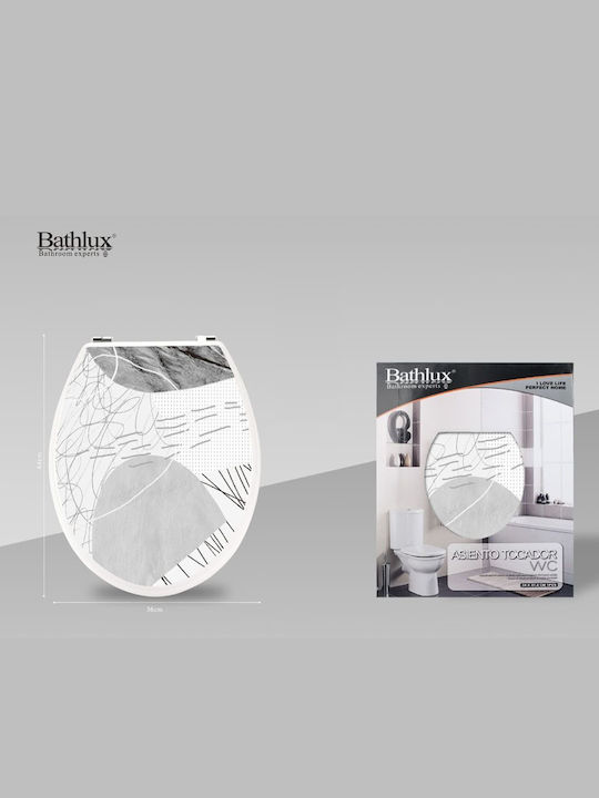 Bathlux Капак за тоалетна Пластмаса 44x36см Многоцветен