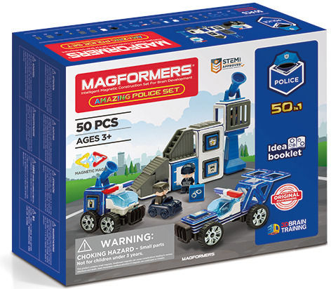 Magformers Μαγνητικό Παιχνίδι Κατασκευών Police Set