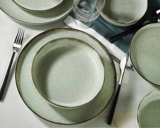 Oriana Ferelli Mood Green Porcelain Dinnerware Set 20pcs