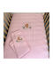 abo Decke Wickeltücher für Kinderzimmer Waffel Rosa Pink 75x75cm