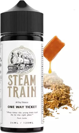 Steam Train Shot de aromă One Way Ticket 24ml/120ml 1buc Oriental & Western Tobacco with Caramel