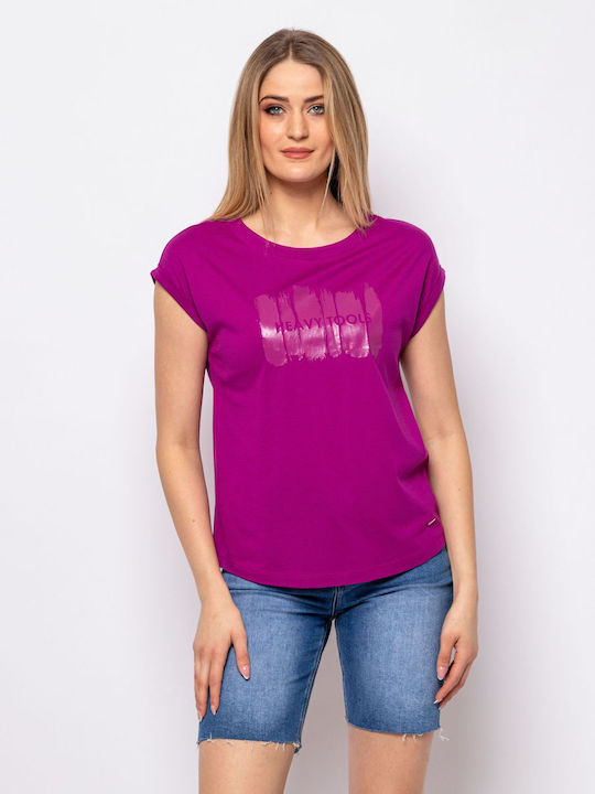 Heavy Tools Women's T-shirt Grape