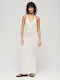 Superdry Maxi Rochie Off White