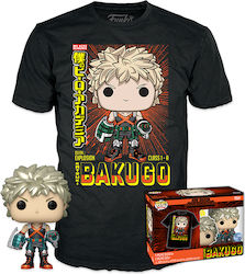 Funko Pop! Animation: My Hero Academia - Adult: Katsuki Bakugo Metallic Vinyl Figure T-Shirt (XL)