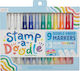 Double-ended Markers Stamp-a-doodle Stamps Set 9 Colors 3 Color-changing Pens