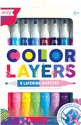 Double Color Layers Markers Set 8