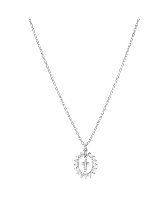 Marea Cross from Silver with Chain