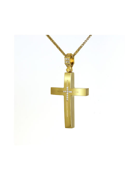 Femeiesc Aur Cruce 14K