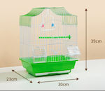 Animal Bird Cage 30x23x39cm. Green