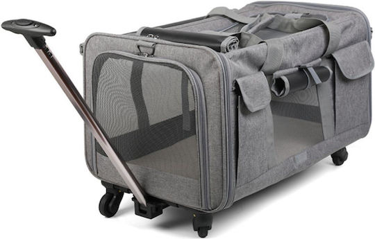 Animal Καρότσι για Μεταφορά Σκύλου / Γάτας έως 12kg Γκρι Μ60xΠ43xΥ39εκ.