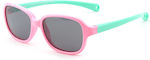 Techsuit Sunglasses Polarised 8192-c3 Babies Pink Green